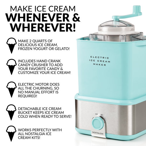 Nostalgia Electrics Nostalgia Electric Ice Cream Maker with Candy